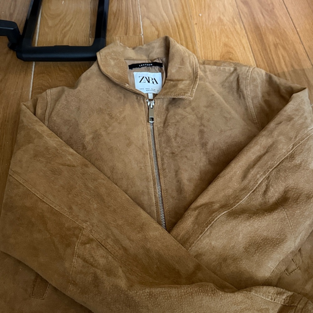 ZARA Ladies Suede Zip Jacket - Picture 3 of 13